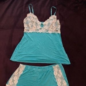 Adore Me Teal Lingerie Set